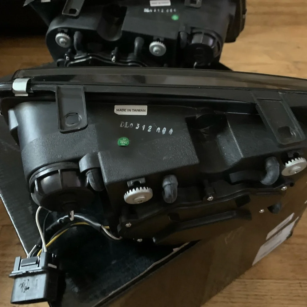 Jetta smoked halo headlights with HID lights influded . For 2001-2003 Jetta